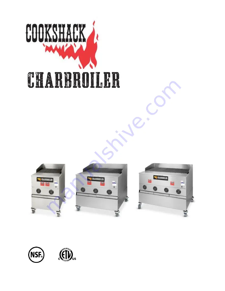 Cookshack CB024 Operator'S Manual Download Page 1