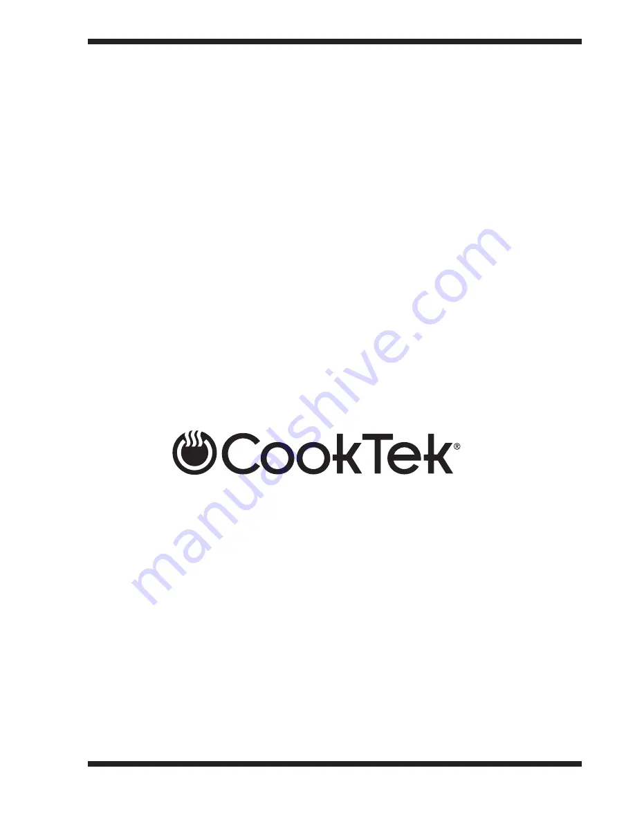 CookTek MC14004-200 Owner'S Manual Download Page 16