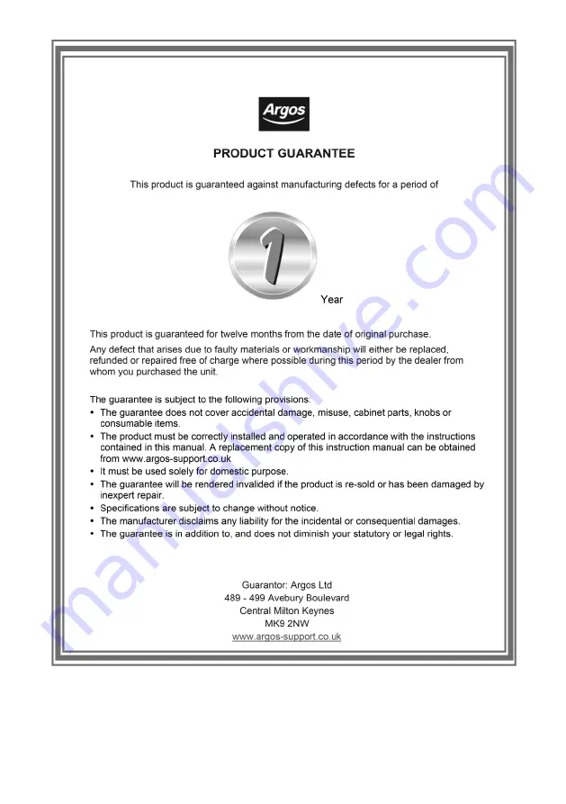 Cookworks CM2058A Care & Instruction Manual Download Page 9