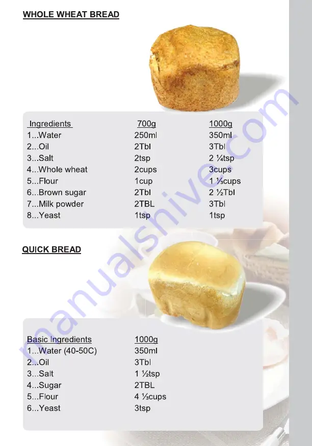 Cookworks XBM1029 Cookbook Download Page 4