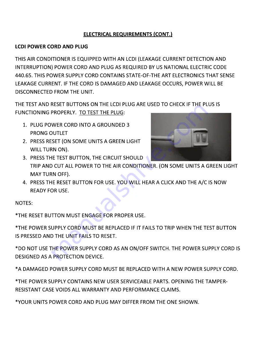 Cool-Living CL-RAC08EWIES Operating Instructions Manual Download Page 6