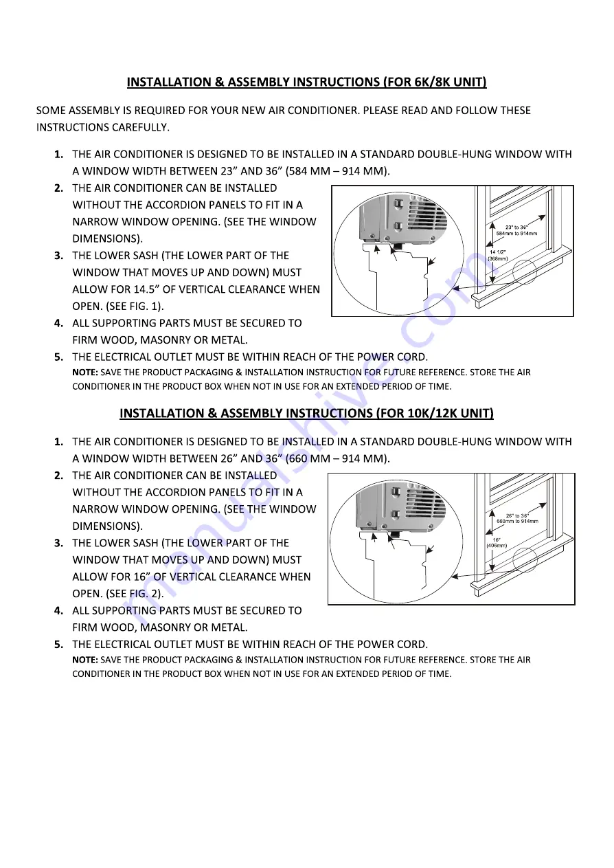 Cool-Living CL-RAC08EWIES Скачать руководство пользователя страница 8