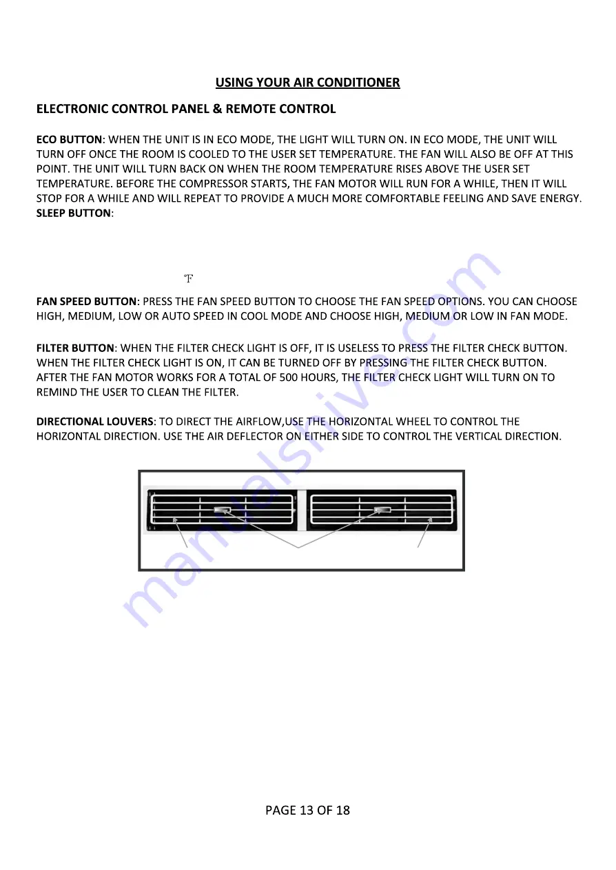 Cool-Living CL-RAC15EWES Operating Instructions Manual Download Page 16