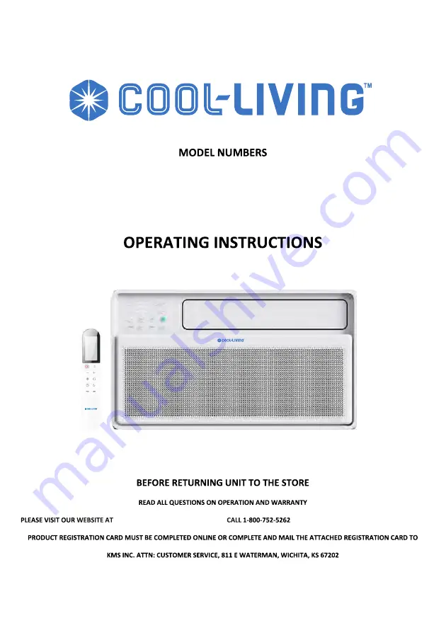 Cool-Living CL-TIWC-08CRD1 Operating Instructions Manual Download Page 1