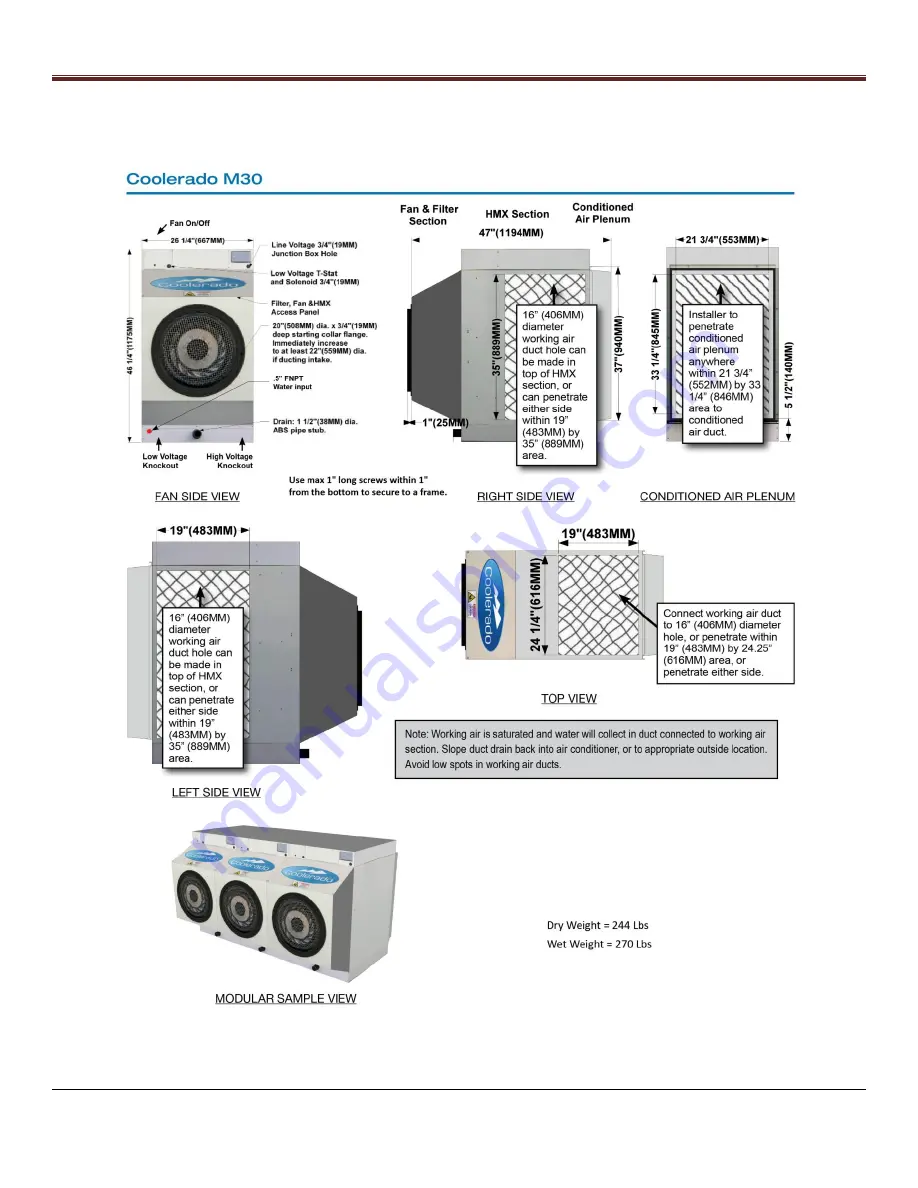 Coolerado C60A Installation Manual Download Page 34