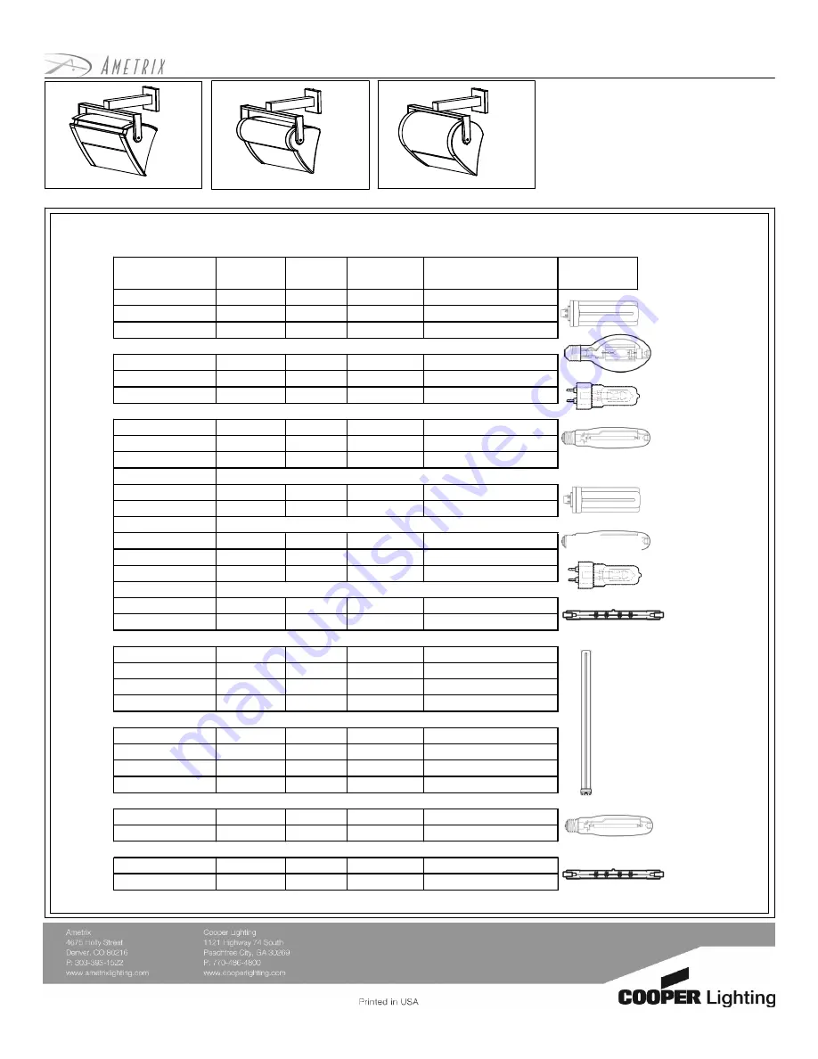 Cooper Lighting AMETRIX ADY071480 Installation Instructions Download Page 3