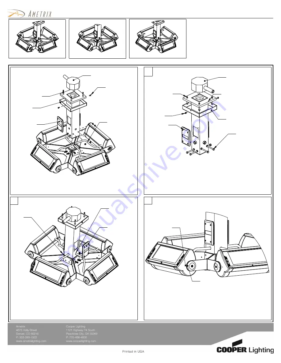 Cooper Lighting AMETRIX C-Scroll P4R Скачать руководство пользователя страница 1