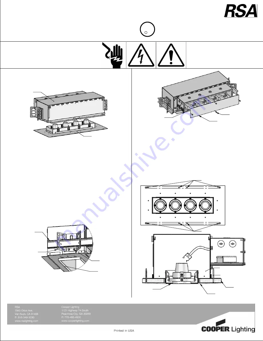 Cooper Lighting Combolight Trimless V90229-1N Скачать руководство пользователя страница 1