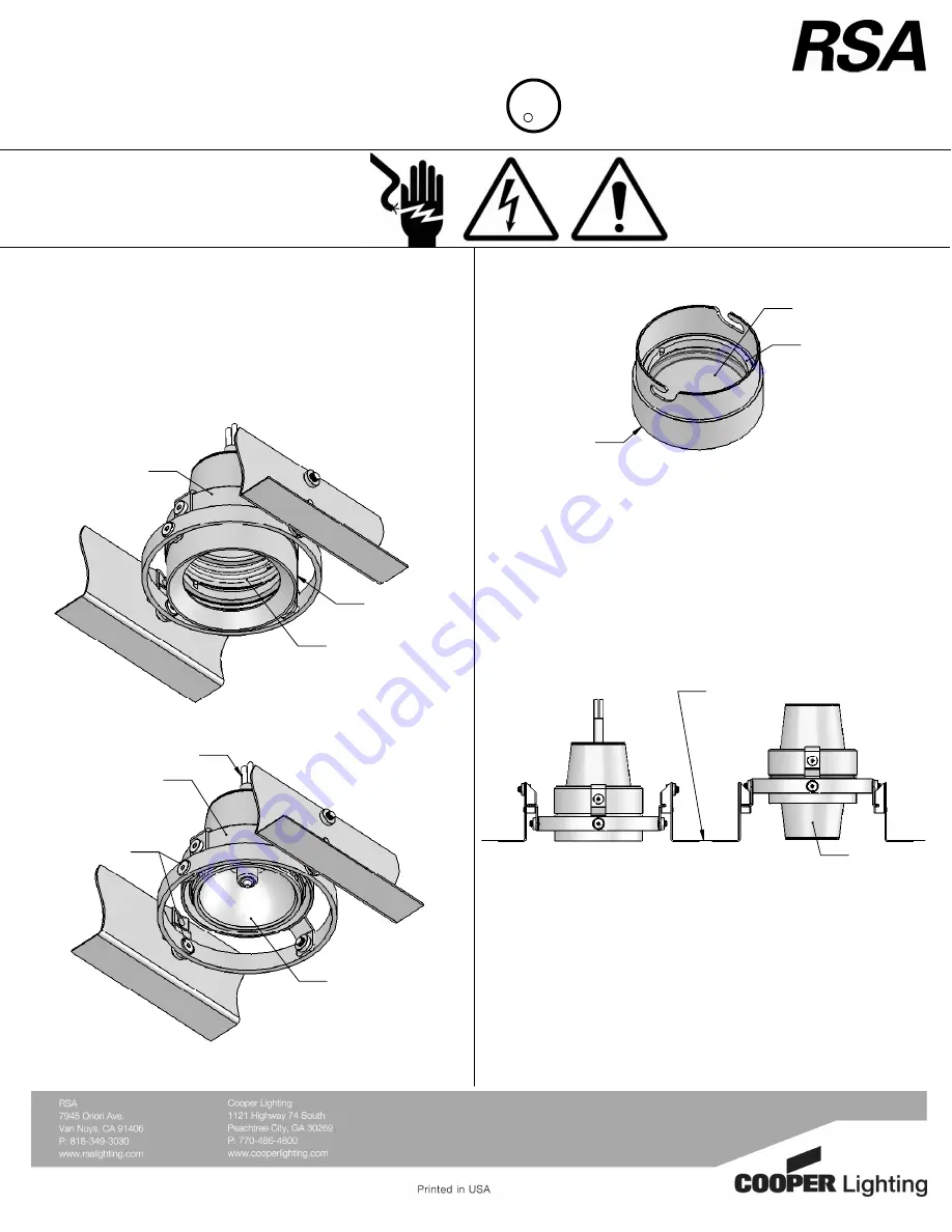 Cooper Lighting Combolight Trimless V90229-1N Скачать руководство пользователя страница 2