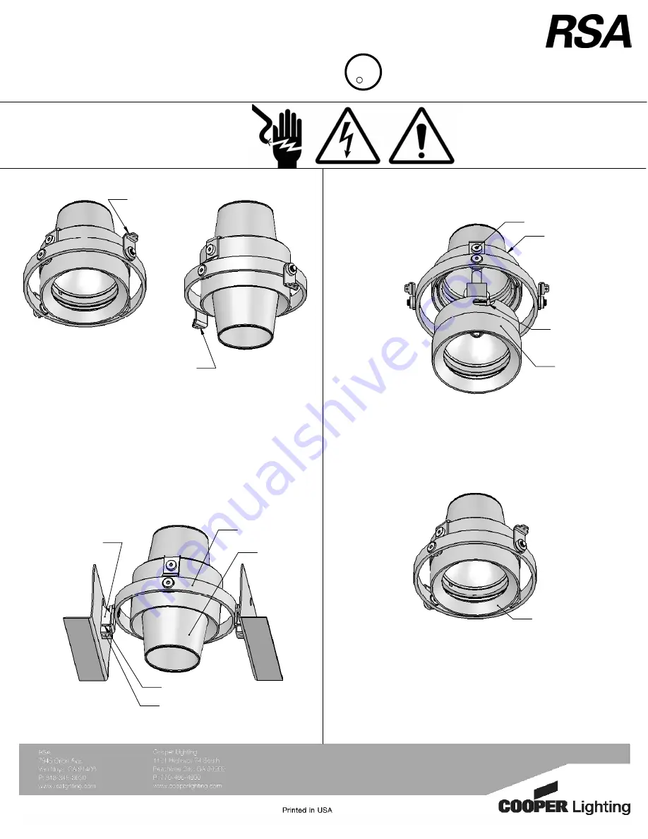 Cooper Lighting Combolight Trimless V90229-1N Скачать руководство пользователя страница 3