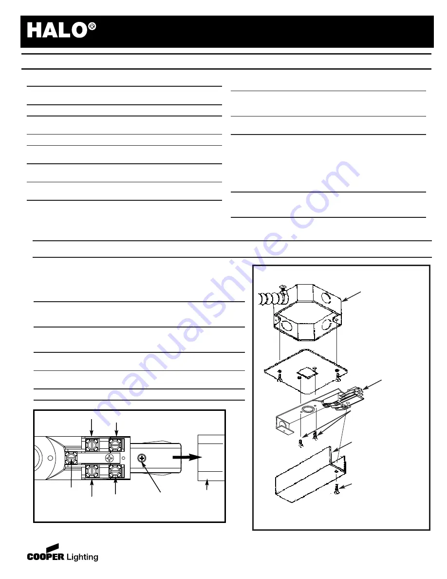 Cooper Lighting Halo Power Trac L630 2C 2N Скачать руководство пользователя страница 1