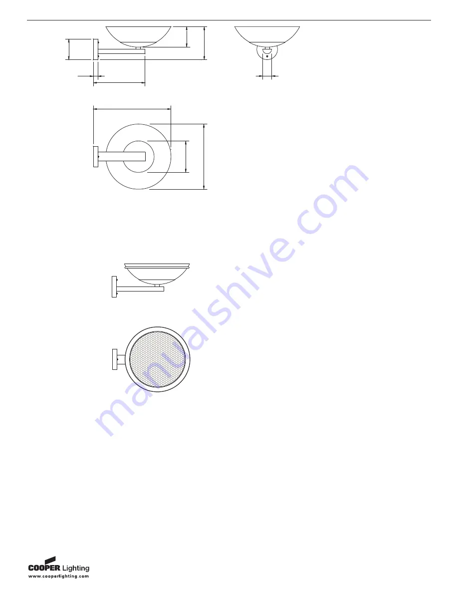 Cooper Lighting Interior Wall Luminaire 612-LB Скачать руководство пользователя страница 2