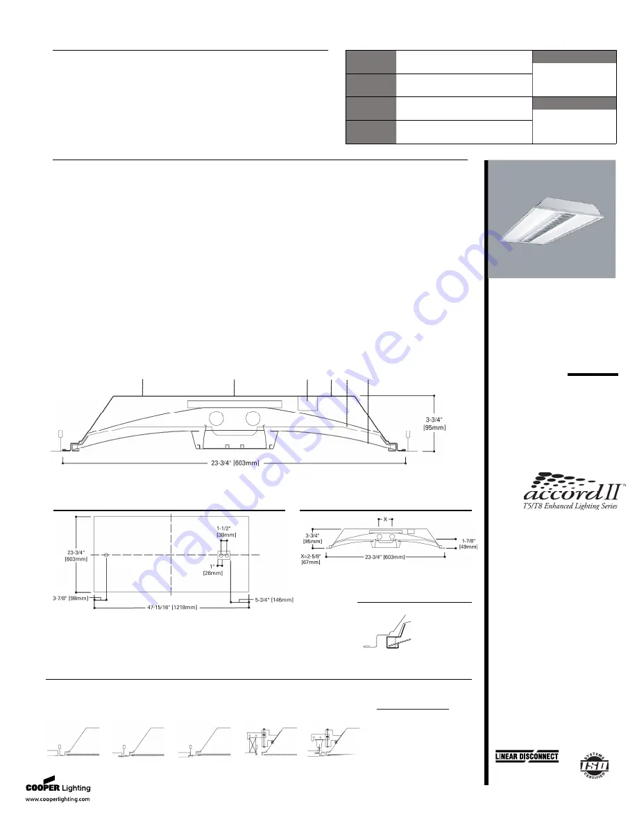 Cooper Lighting Metalux 232T8 Скачать руководство пользователя страница 1