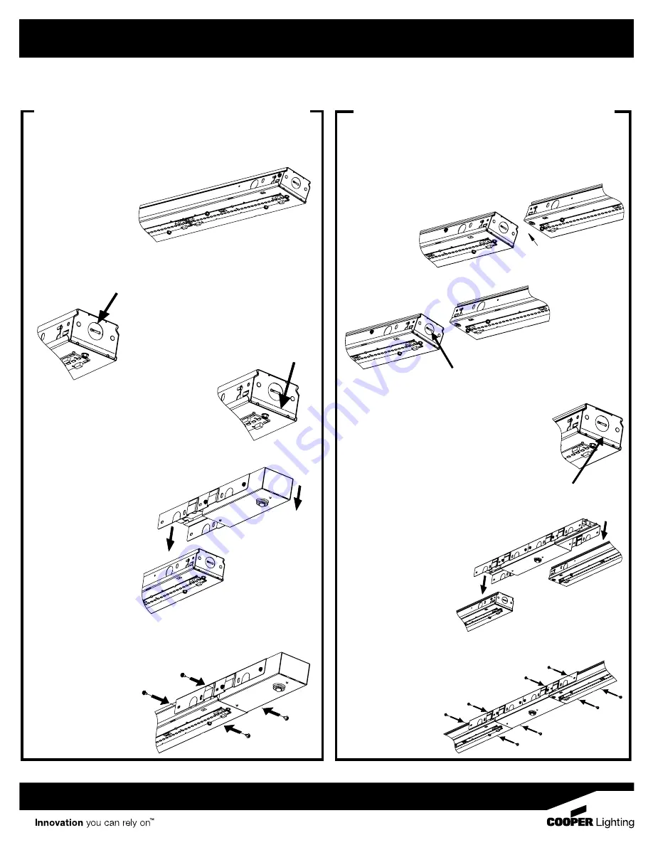 Cooper Lighting METALUX SNLED Installation Instructions Download Page 1