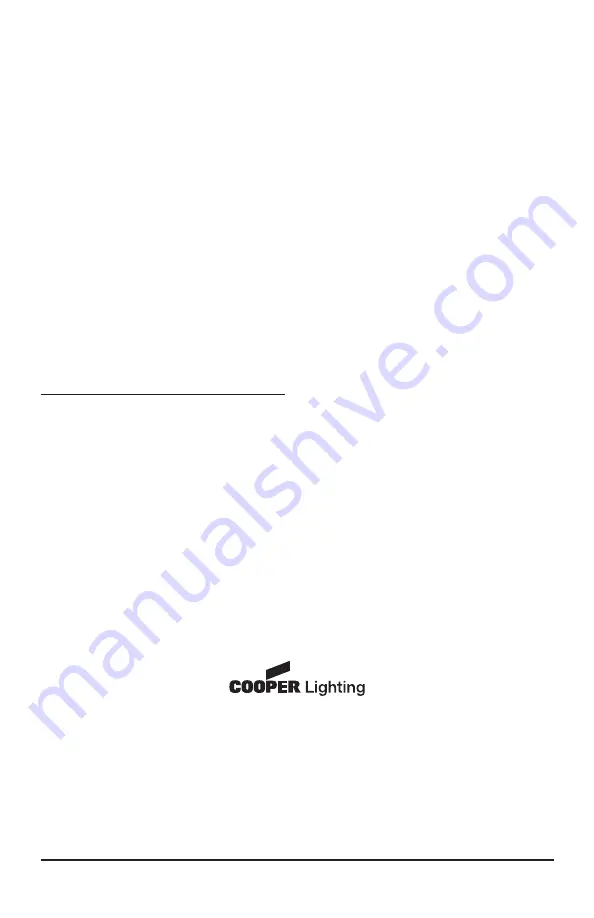 Cooper Lighting MIGHT LIGHT LED130 Instruction Manual Download Page 5