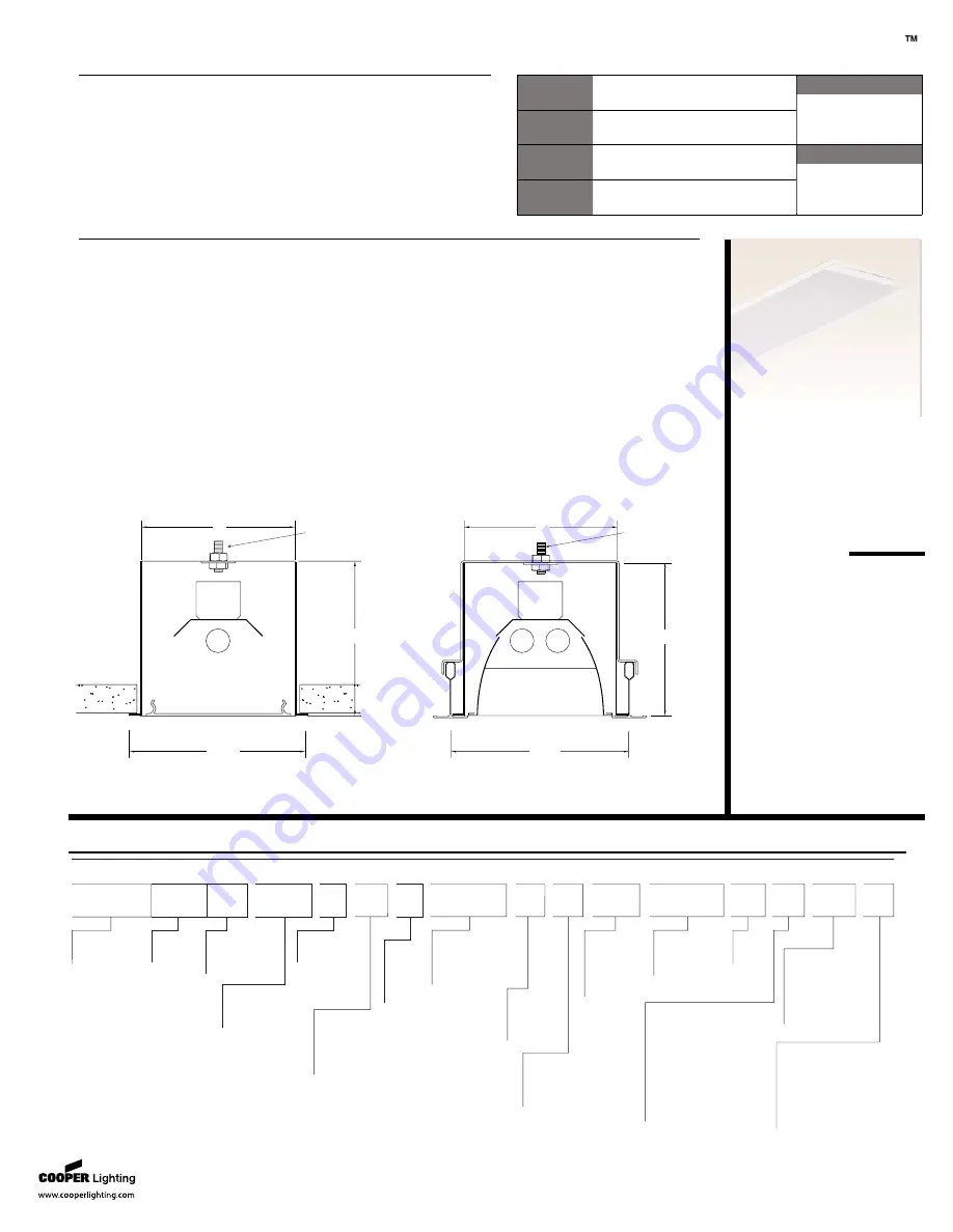 Cooper Lighting Recessed Direct T5HO Скачать руководство пользователя страница 1