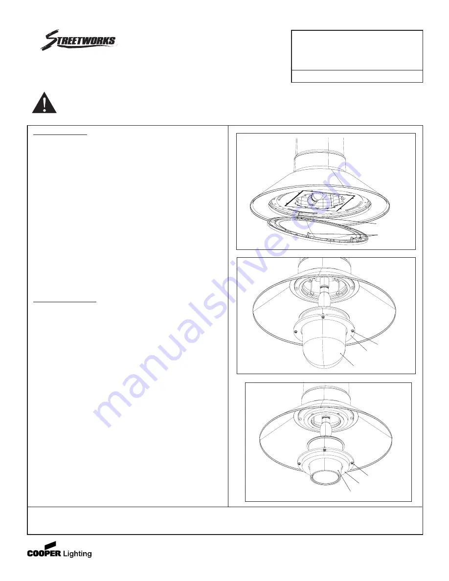 Cooper Lighting Streetworks SA6001-SA6002 Installation Instructions Download Page 3