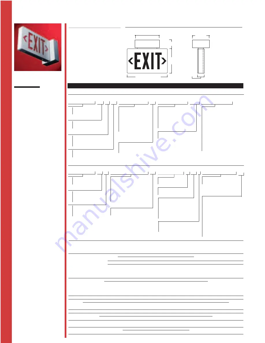 Cooper Lighting Sure-Lites CAX Series Скачать руководство пользователя страница 3