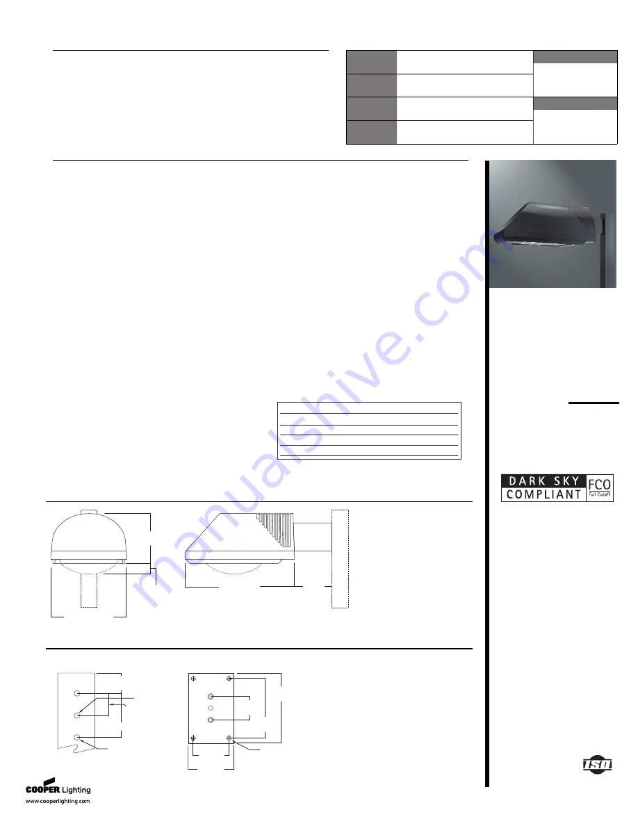 Cooper Lighting TLU Talon Large TL91SWW3VFG Скачать руководство пользователя страница 1