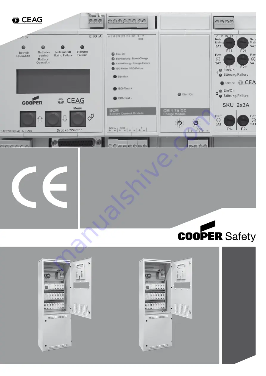 Cooper safety CEAG EURO US.1 Mounting And Operating Instructions Download Page 1