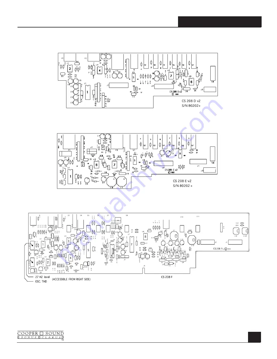 Cooper Sound CS 208 V2 Operator'S Manual Download Page 18