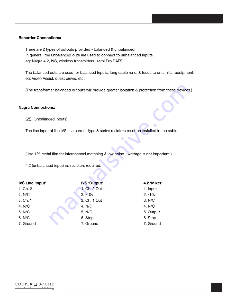 Cooper Sound CS 208 V2 Operator'S Manual Download Page 22