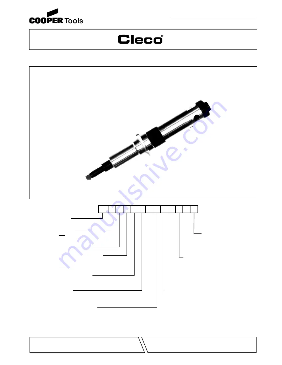 Cooper Tools Cleco 88 Series Скачать руководство пользователя страница 1