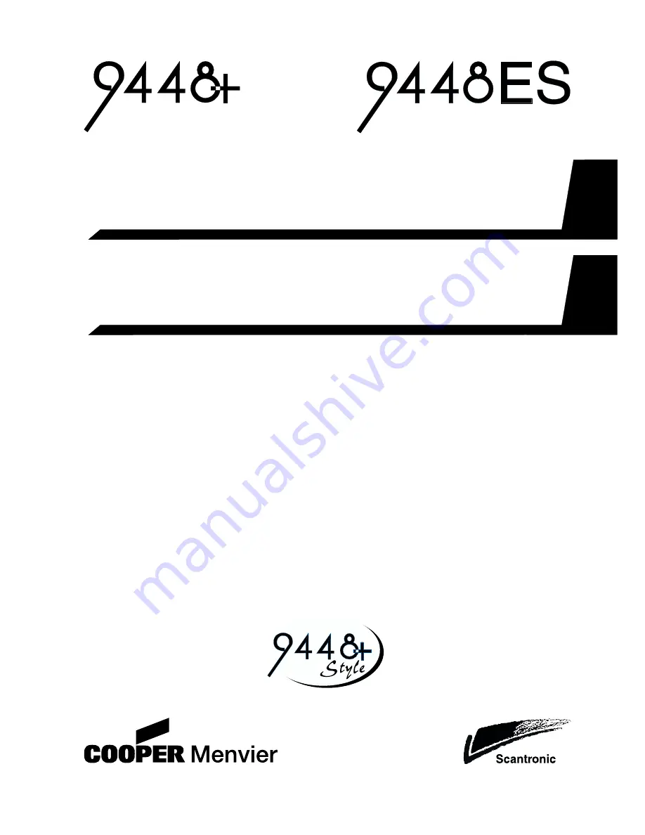Cooper Scantronic 9448 User Manual Download Page 1