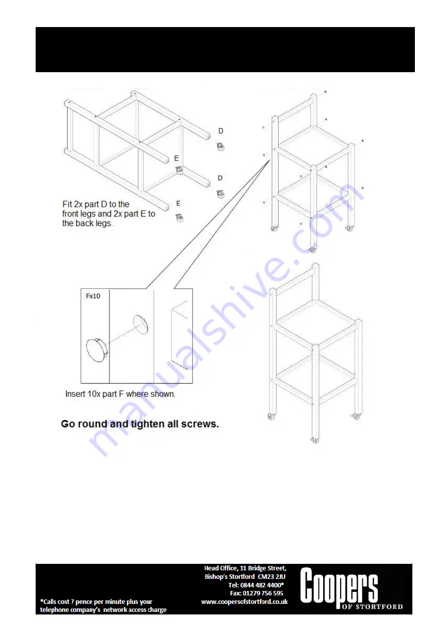 Coopers of Stortford F945 Instructions For Use Download Page 4