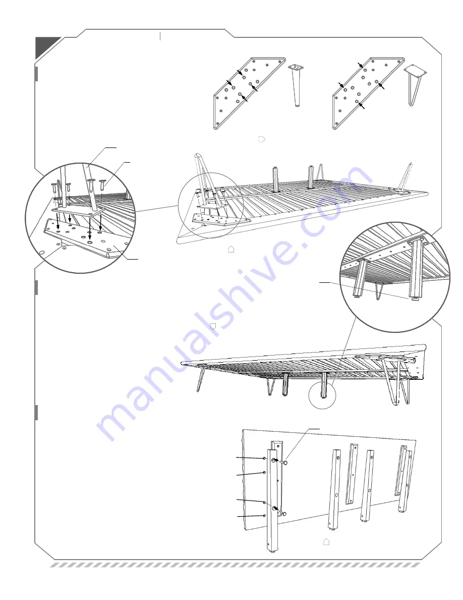 Copeland Furniture Wave Queen Bed Instructions Download Page 2