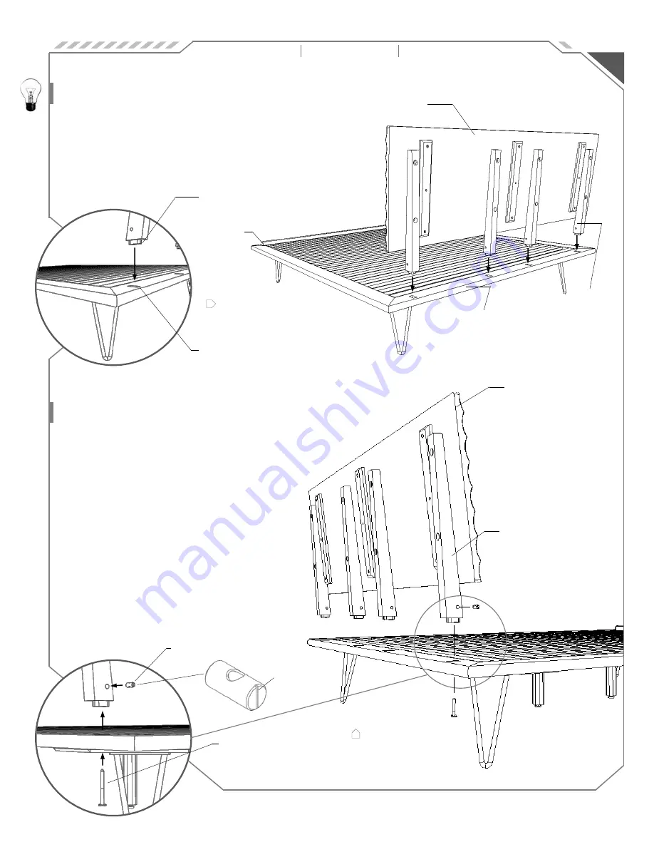 Copeland Furniture Wave Queen Bed Instructions Download Page 3