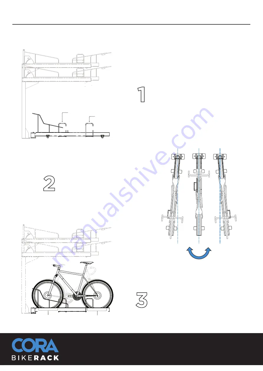 Cora Bike Rack E3DT-GP Series Скачать руководство пользователя страница 1