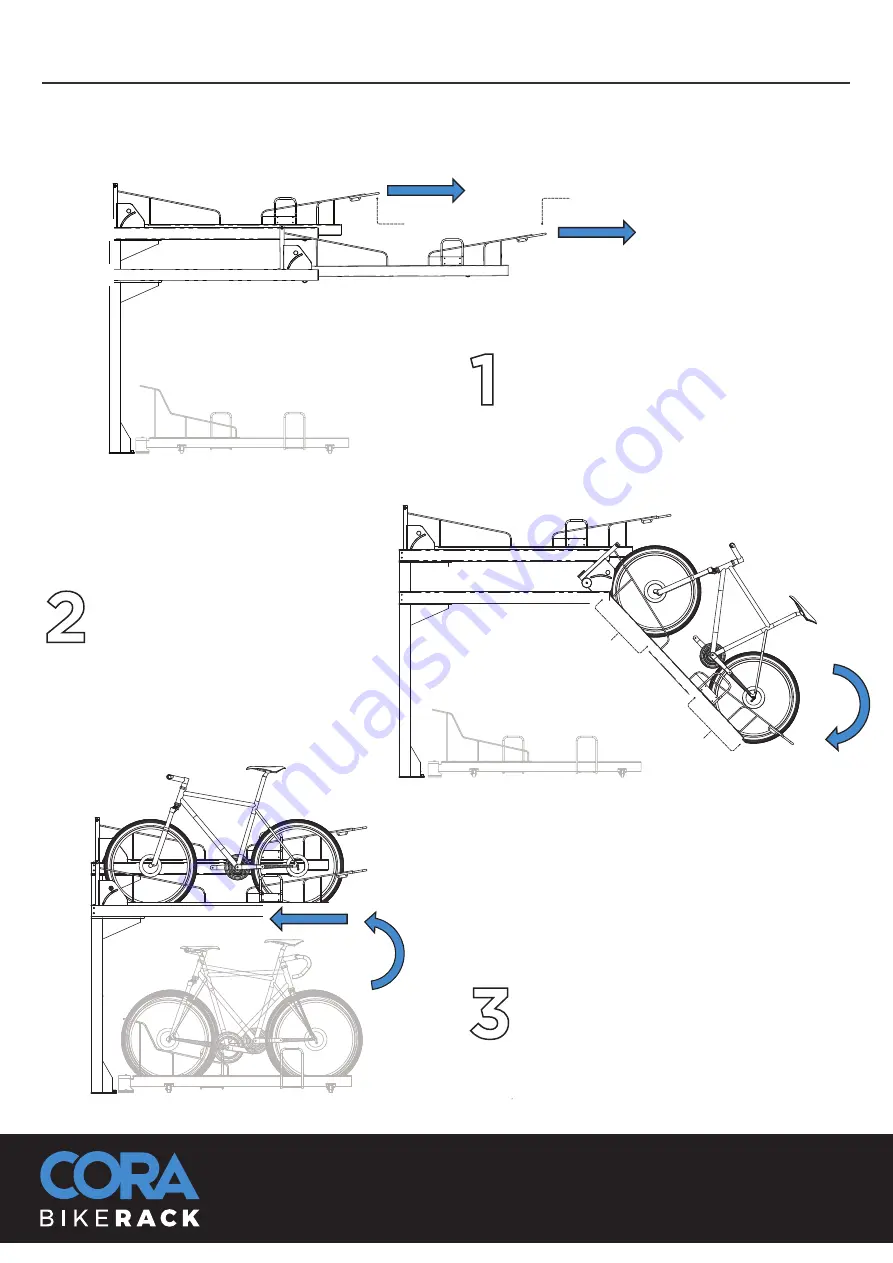 Cora Bike Rack E3DT-GP Series Скачать руководство пользователя страница 2