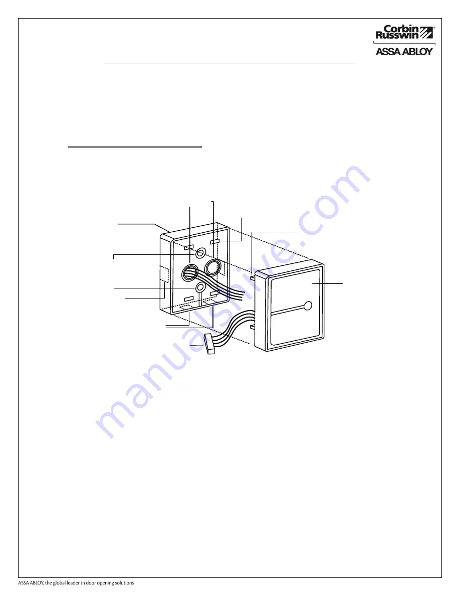 Corbin Russwin ASSA ABLOY WM800 Installation Instructions Manual Download Page 13