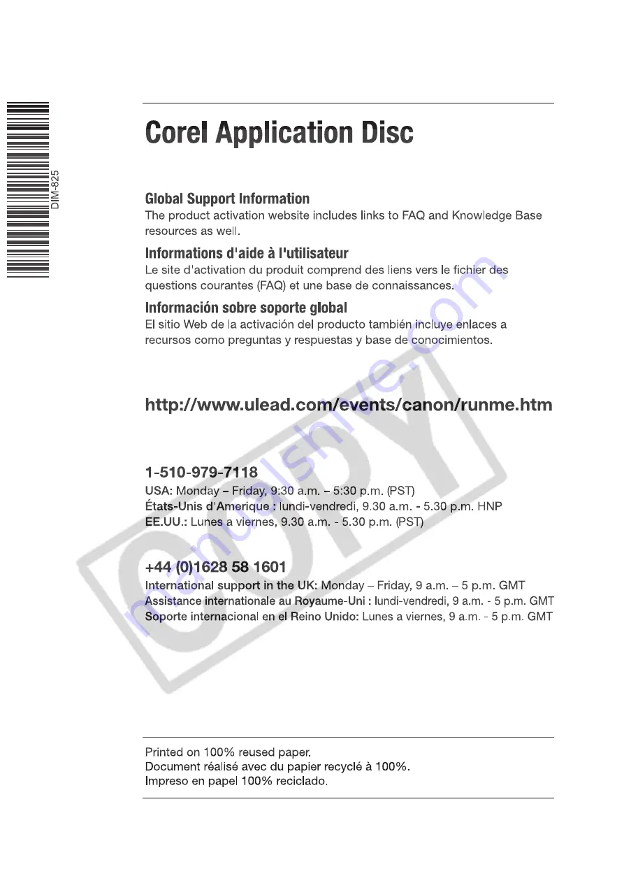 Corel Application Disc V.2 Installation Manual And User'S Manual Download Page 16