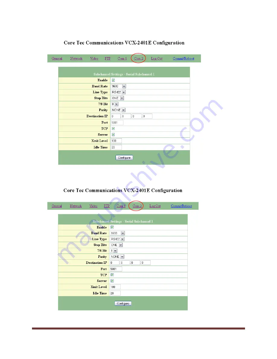 Coretec VCX-2401-E Installation And Operating Instructions Manual Download Page 18