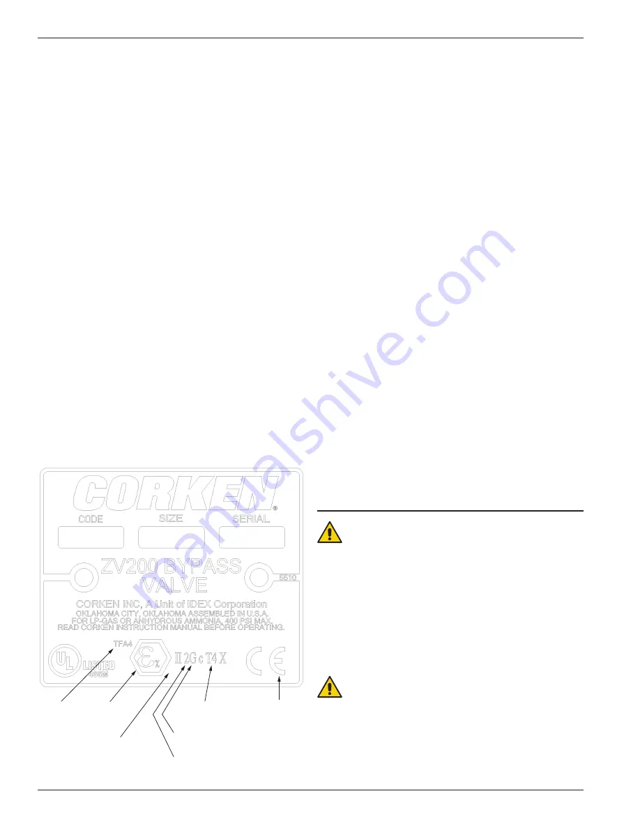 Corken ZV200 Installation, Operation & Maintenance Manual Download Page 4