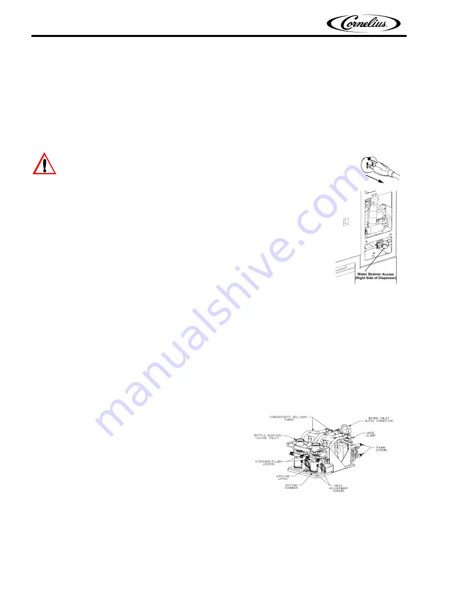 Cornelius 2 Flavor Post-Mix Cold Coffee Dispenser Quest 2000 Service Manual Download Page 10