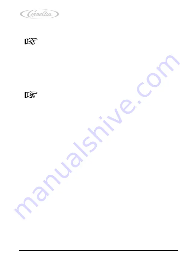 Cornelius 221000414x Installation And Service Manual Download Page 13