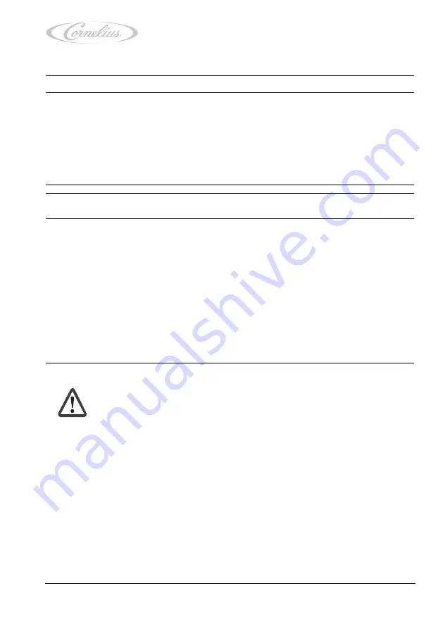 Cornelius 221000414x Installation And Service Manual Download Page 27