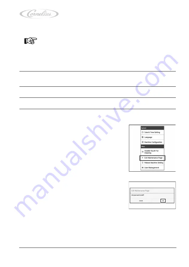 Cornelius 221000414x Installation And Service Manual Download Page 91