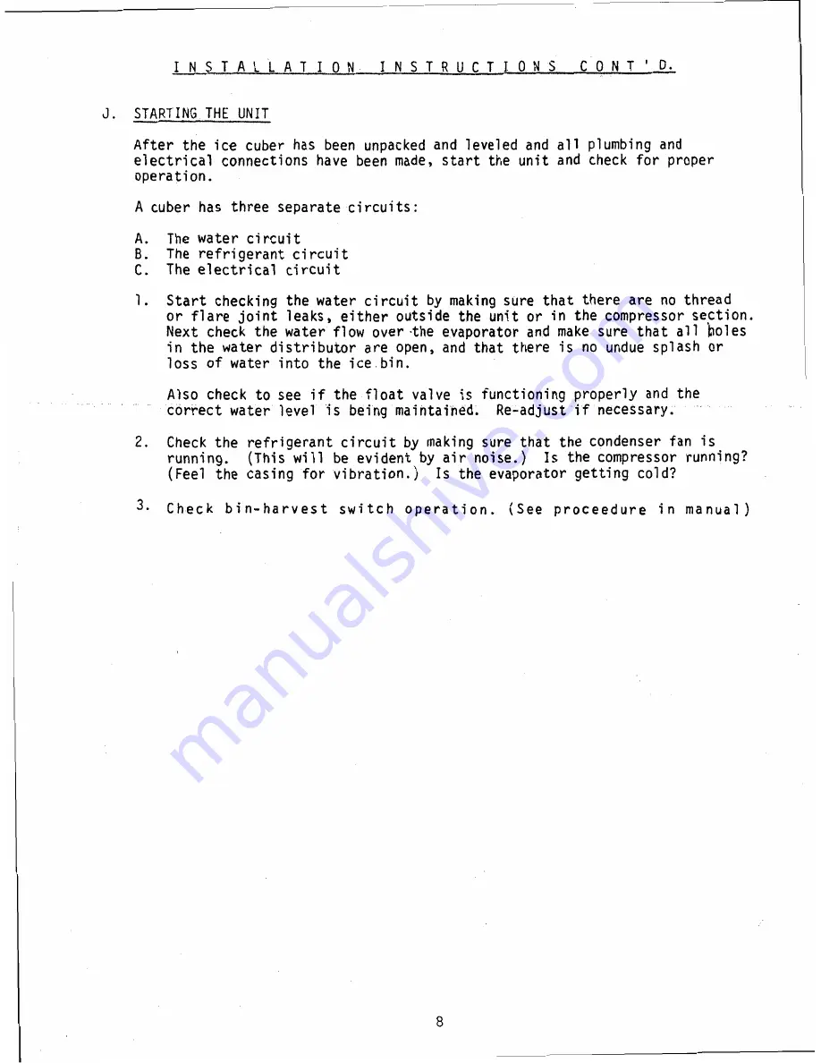 Cornelius 700 - Series Service Manual Download Page 9