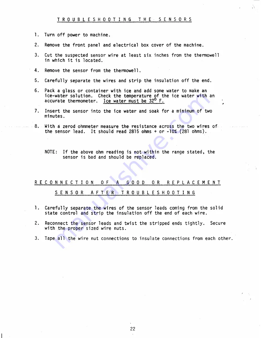 Cornelius 700 - Series Service Manual Download Page 23