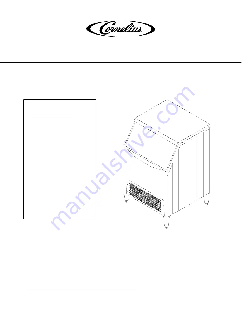 Cornelius I Series 224 Скачать руководство пользователя страница 1