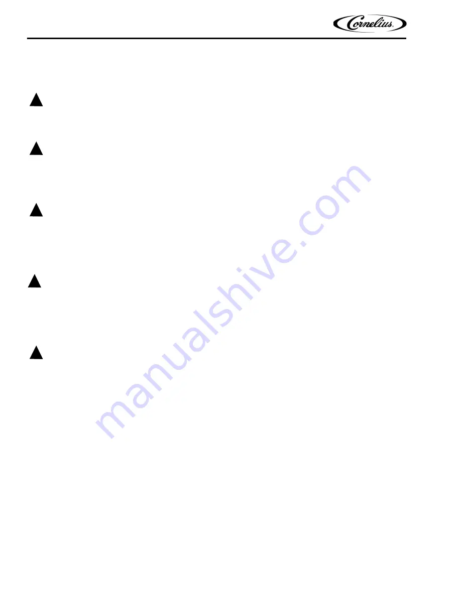 Cornelius JT20D Operator'S Manual Download Page 6