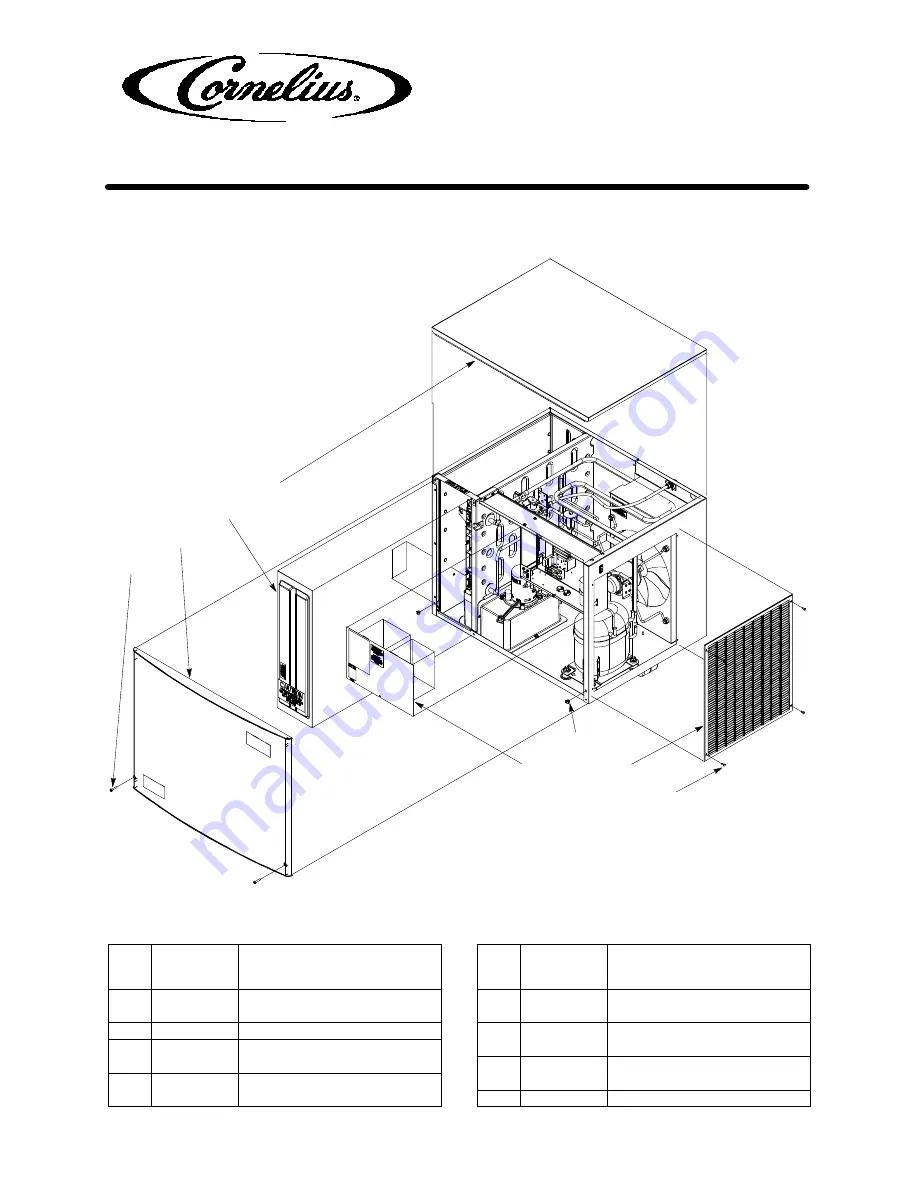 Cornelius XTREME 631812001 Illustrated Parts List Download Page 2