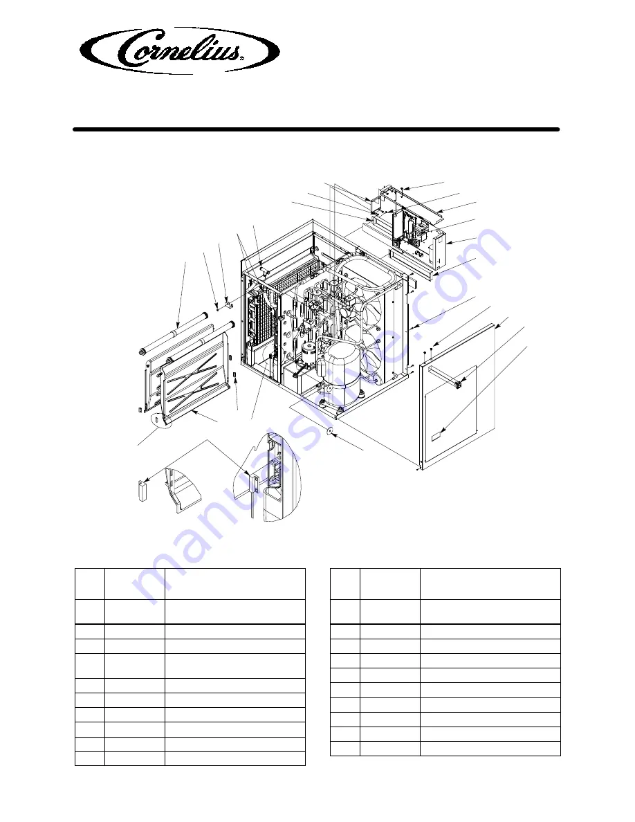 Cornelius XTREME 631812001 Illustrated Parts List Download Page 3