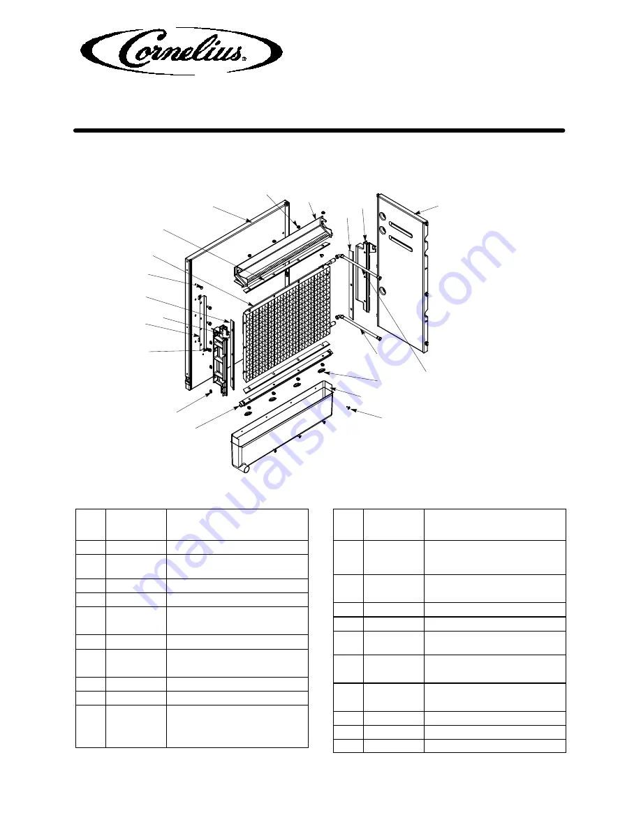 Cornelius XTREME 631812001 Illustrated Parts List Download Page 7