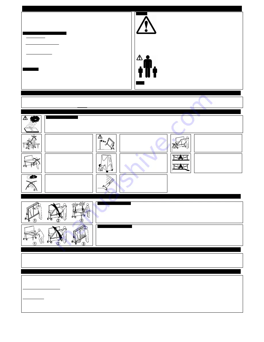 Cornilleau COMPETITION 740 Assembly And Operating Instructions Manual Download Page 2