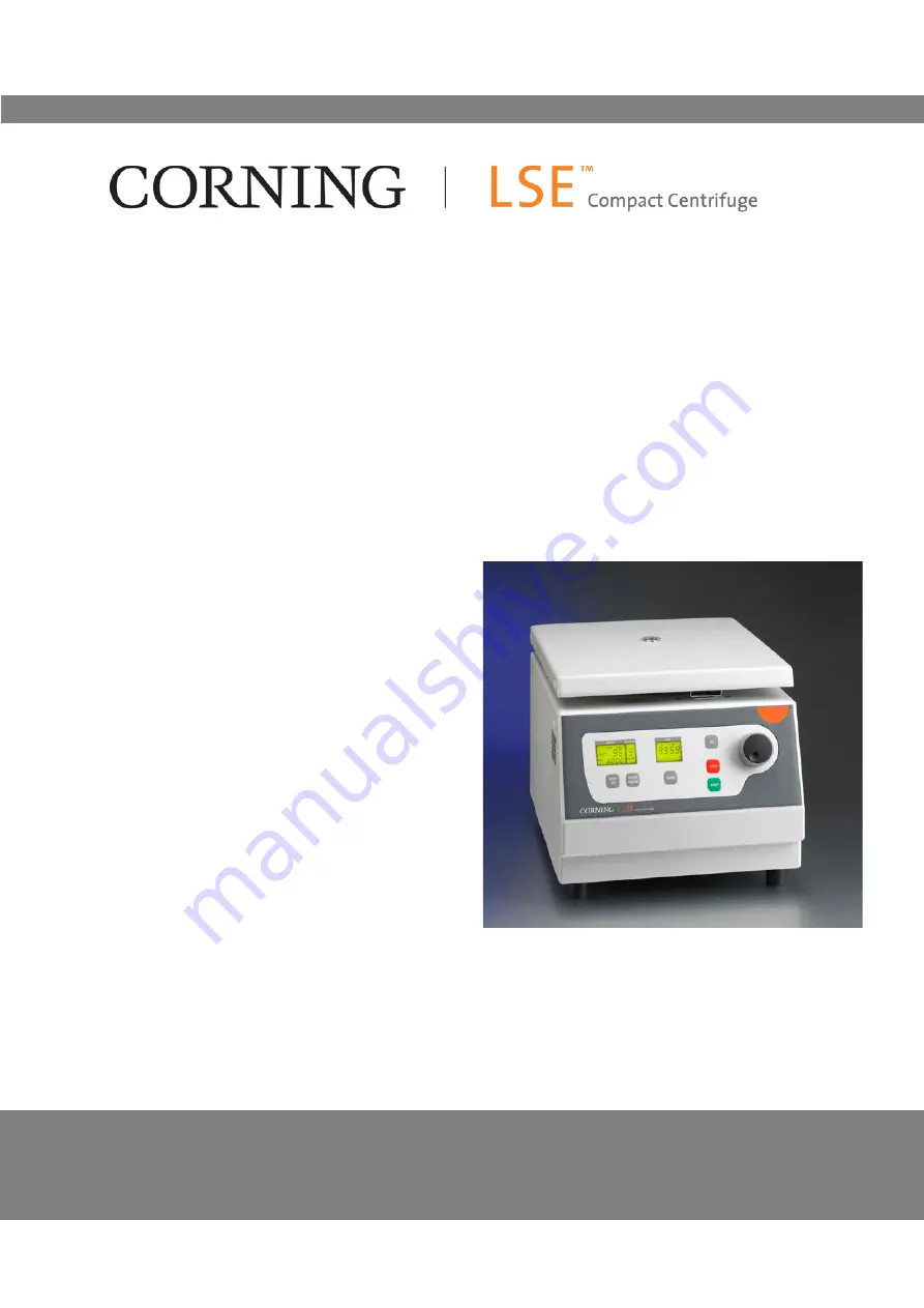 CORNING LSE 6755 Instruction Manual Download Page 1